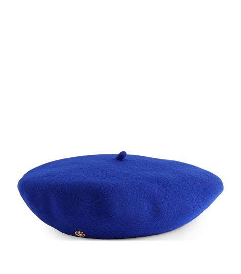 gucci beret blue|gucci wool felt beret.